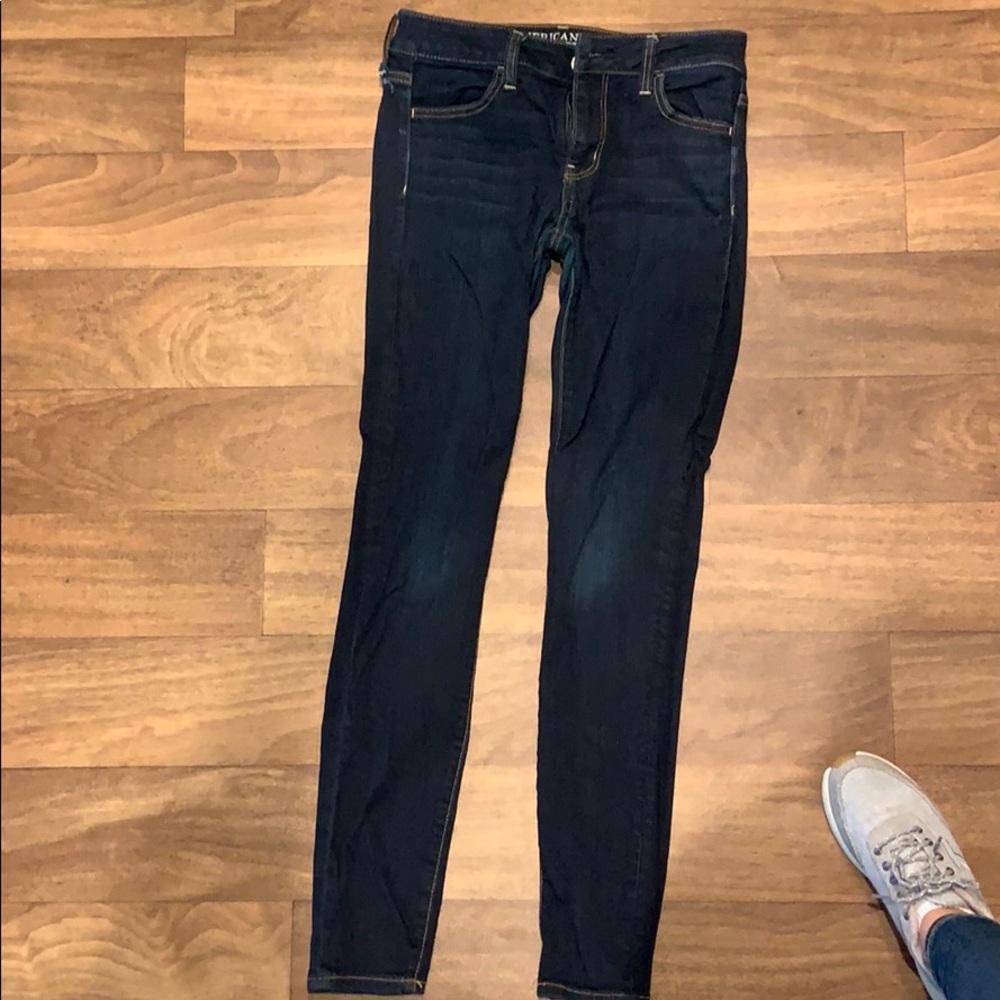 American eagle dark skinny jeans